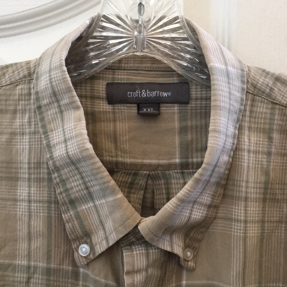 FINAL MARKDOWN Men’s croft & barrow SS Shirt (XXL) - Picture 3 of 8